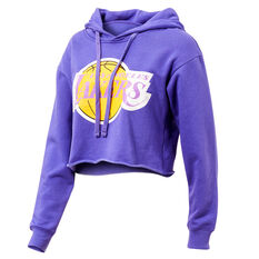 Los Angeles Lakers Chopped Wordmark Hoodie Purple XS, Purple, rebel_hi-res