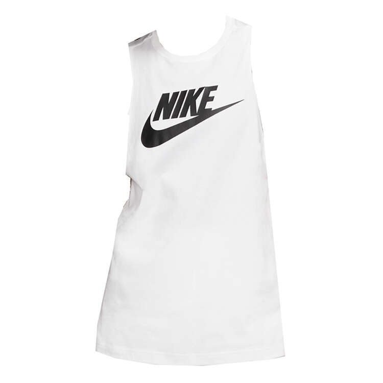 Nike Womens Sportswear Muscle Tank White XS, White, rebel_hi-res