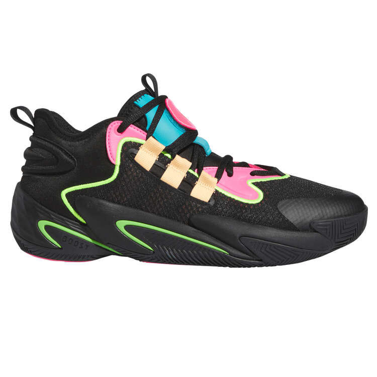 adidas BYW Select Basketball Shoes, Black/Orange, rebel_hi-res