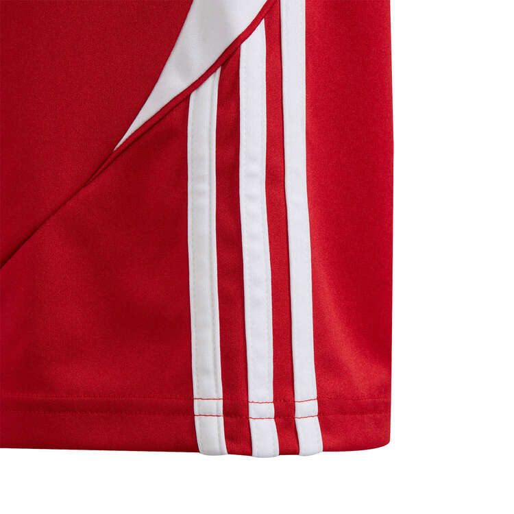 Adidas Kids Tiro 24 Football Shorts, Red/White, rebel_hi-res