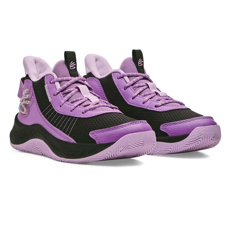 Under Armour Curry 3Z7 Basketball Shoes, Purple, rebel_hi-res
