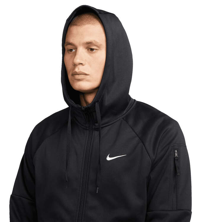 Nike Mens Therma-FIT Full-Zip Hoodie, Black, rebel_hi-res