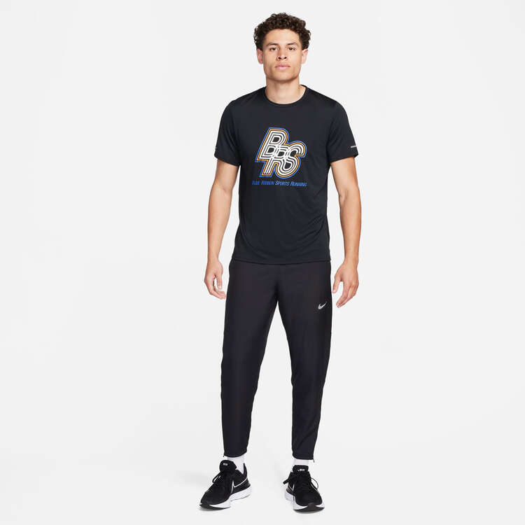 Nike Mens Running Energy Rise 365 Dri-FIT Running Tee, Black, rebel_hi-res