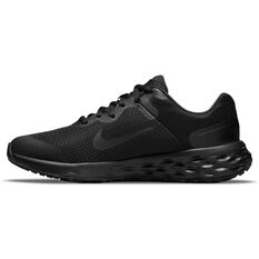 Nike Revolution 6 GS Kids Running Shoes Black/White US 4, Black/White, rebel_hi-res