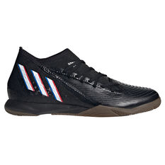 adidas Predator Edge .3 Indoor Soccer Shoes Black/White US Mens 7 / Womens 8, Black/White, rebel_hi-res