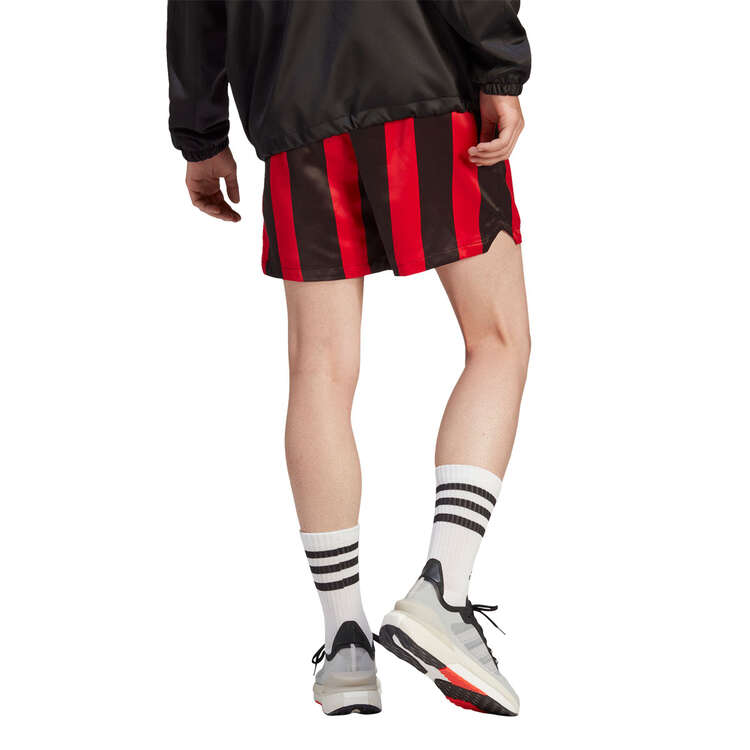adidas Mens Satin Football Shorts Red XL, Red, rebel_hi-res