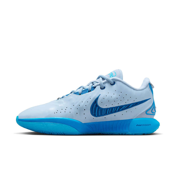 Nike LeBron 21 Textile Basketball Shoes Blue US Mens 7 / Womens 8.5, Blue, rebel_hi-res