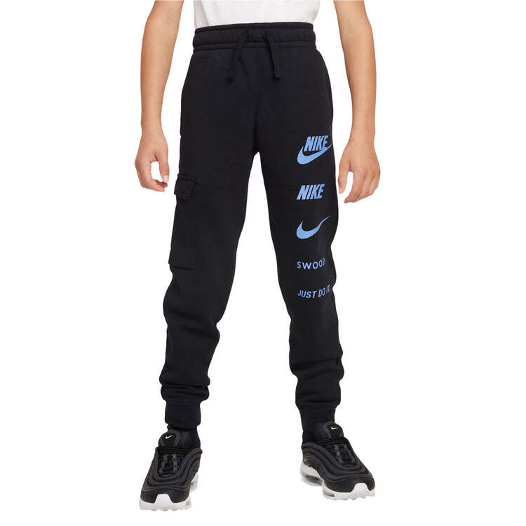 Nike Boys Sportswear Standard Issue Fleece Cargo Pants Black XS, Black, rebel_hi-res