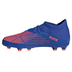 adidas Predator Edge .3 Kids Football Boots, Blue/Red, rebel_hi-res