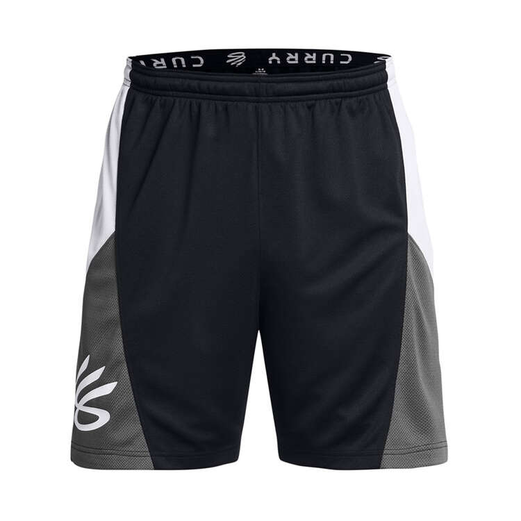 Under Armour Mens Curry Splash Basketball Shorts, Black, rebel_hi-res
