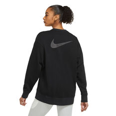 Nike Womens Dri-FIT Training Sweatshirt Black XS, Black, rebel_hi-res