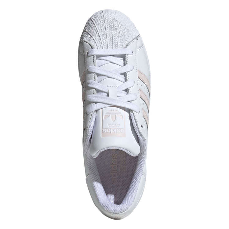 adidas Originals Superstar Womens Casual Shoes, White/Pink, rebel_hi-res