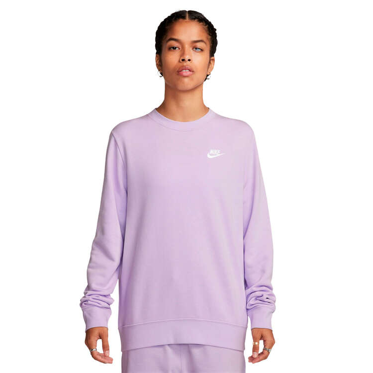 Nike Sportswear Womens Club Sweatshirt Violet XS, Violet, rebel_hi-res