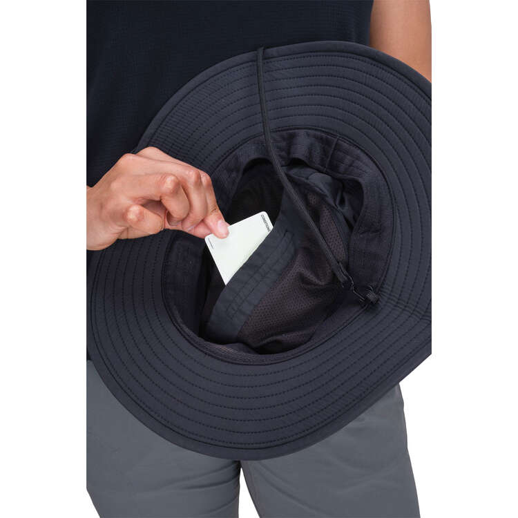Macpac Utility Bucket Hat Black S, Black, rebel_hi-res