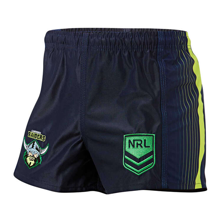 Canberra Raiders Mens Home Supporter Shorts Navy S, Navy, rebel_hi-res