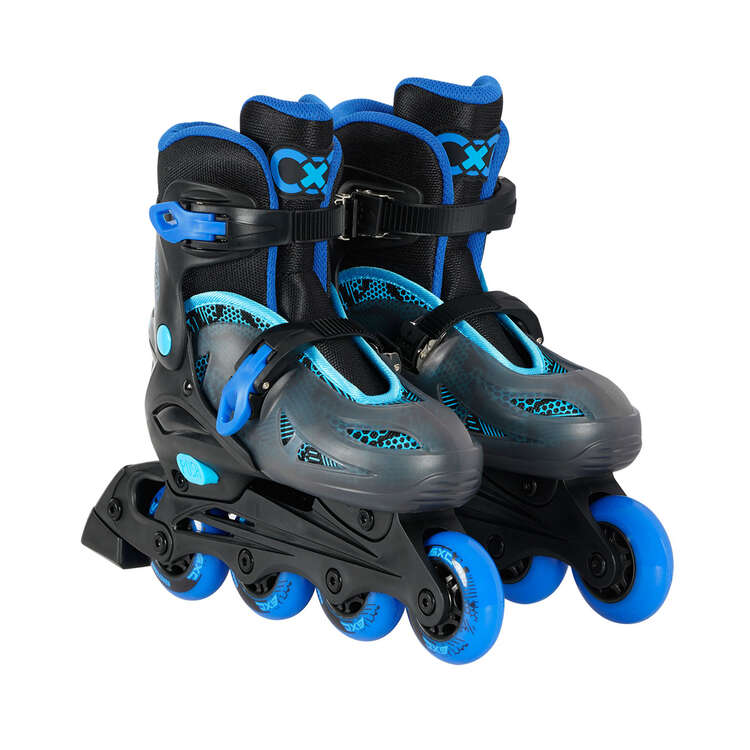 Goldcross GXC165 2 in 1 Inline Skates Blue 3-6, Blue, rebel_hi-res