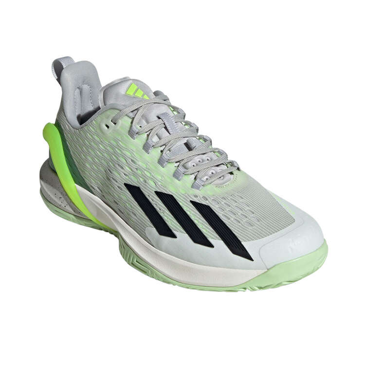 adidas Adizero Cybersonic Mens Tennis Shoes, Green/Black, rebel_hi-res