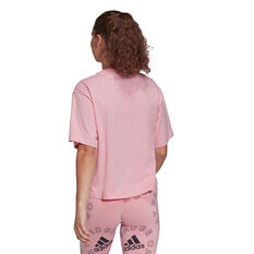 adidas Womens Essentials Logo Boxy Tee Pink XS, Pink, rebel_hi-res