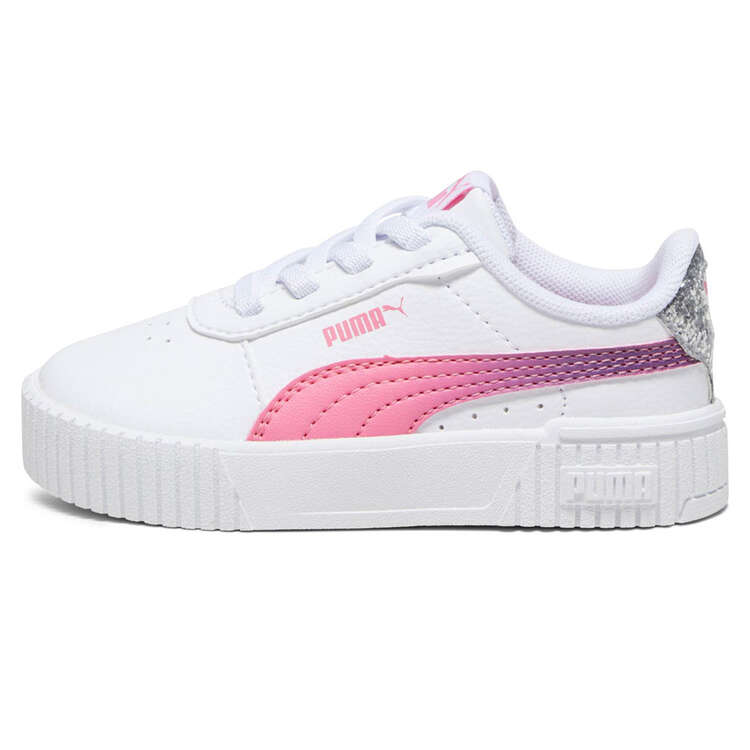 Puma Carina 2.0 Star Glow Toddlers Shoes White/Silver US 4, White/Silver, rebel_hi-res