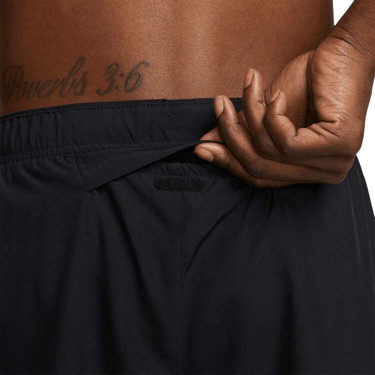 Nike Mens Dri-FIT Challenger 5-inch Shorts, Black, rebel_hi-res
