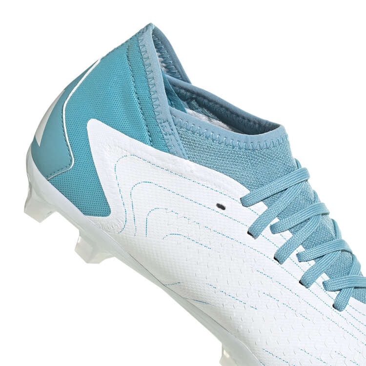 adidas X Parley Predator Accuracy .3 Football Boots White/Blue US Mens 9 / Womens 10, White/Blue, rebel_hi-res
