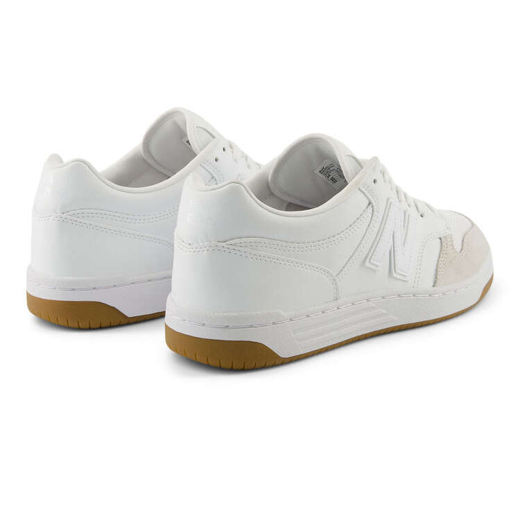 New Balance BB480 V1 Mens Casual Shoes, White/Gum, rebel_hi-res