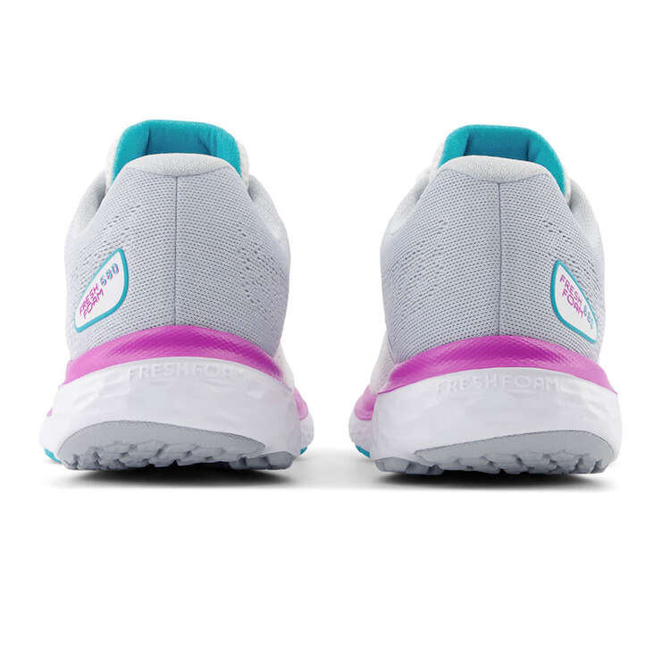 New Balance 680 V7 D Womens Running Shoes, Grey/Pink, rebel_hi-res