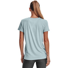 Under Armour Womens Sportstyle Graphic Tee, Blue, rebel_hi-res