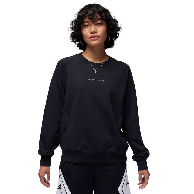 Jordan Womens Sport Graphic Fleece Sweatshirt, Black, rebel_hi-res
