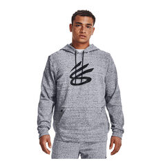 Under Armour Mens Curry Pullover Hoodie Grey S, Grey, rebel_hi-res
