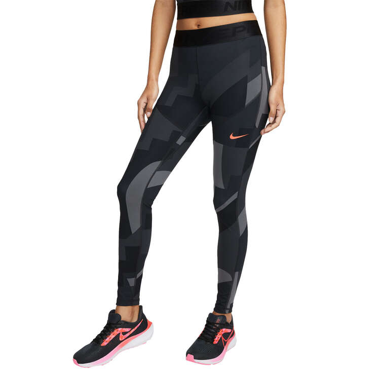 Nike Pro Womens Dri-FIT Mid-Rise Tights Black XS