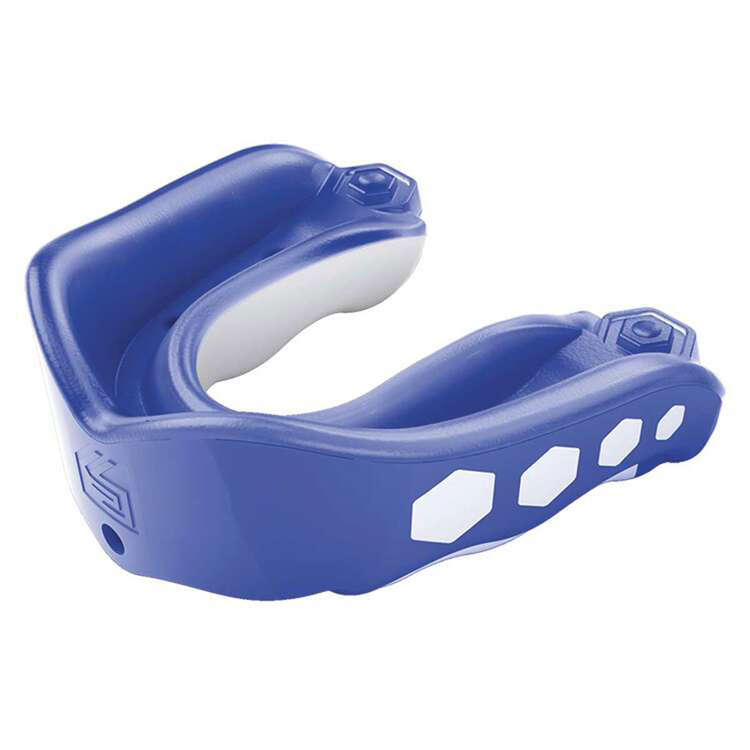 Shock Doctor Gel Max Raspberry Flavour Fusion Mouthguard Blue Youth, Blue, rebel_hi-res
