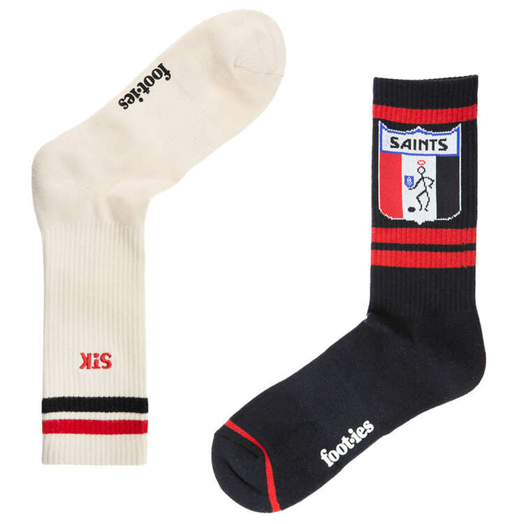 St Kilda Football Club Icons 2 Pack Sneaker Socks, , rebel_hi-res