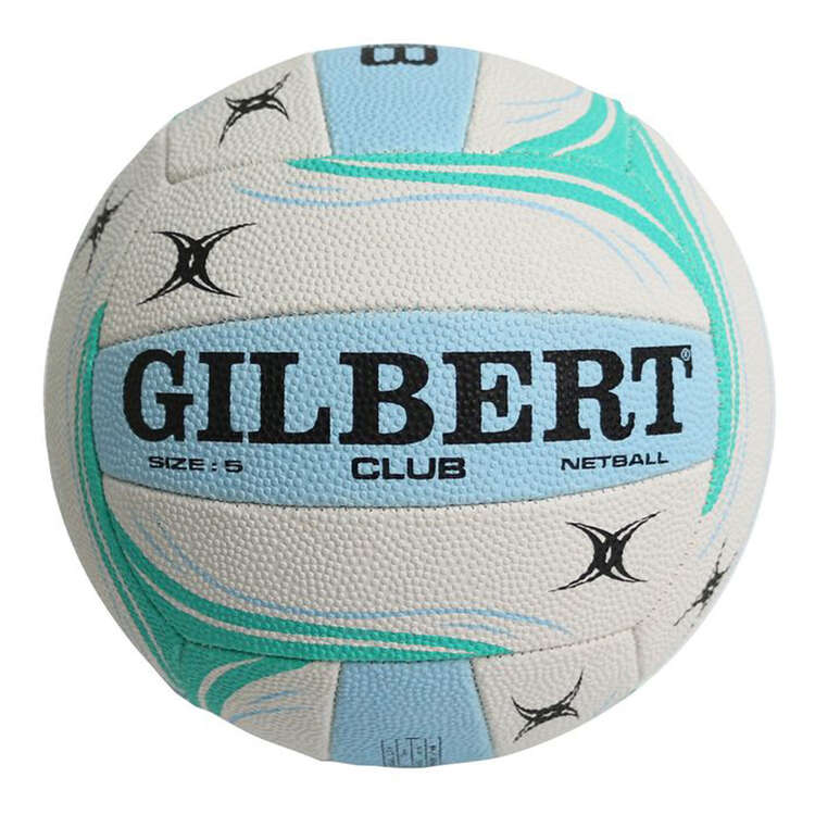 Gilbert Club Netball Blue/Green 4, Blue/Green, rebel_hi-res