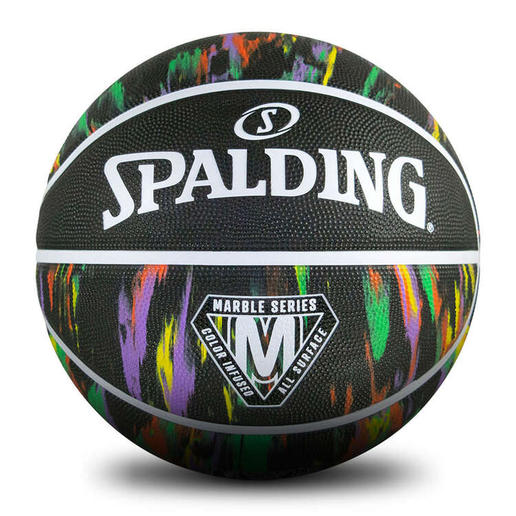 Spalding Marble Series Black Basketball Black/Multi 5, Black/Multi, rebel_hi-res