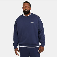 Nike Sportswear Mens Club Sweatshirt Navy XXL, Navy, rebel_hi-res