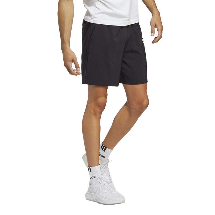 adidas Mens AEROREADY Essentials Chelsea Linear Logo Shorts, Black, rebel_hi-res