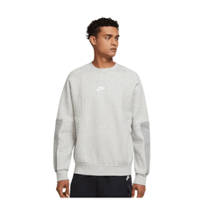 Nike Air Mens Crew Fleece Sweatshirt Grey XS, Grey, rebel_hi-res