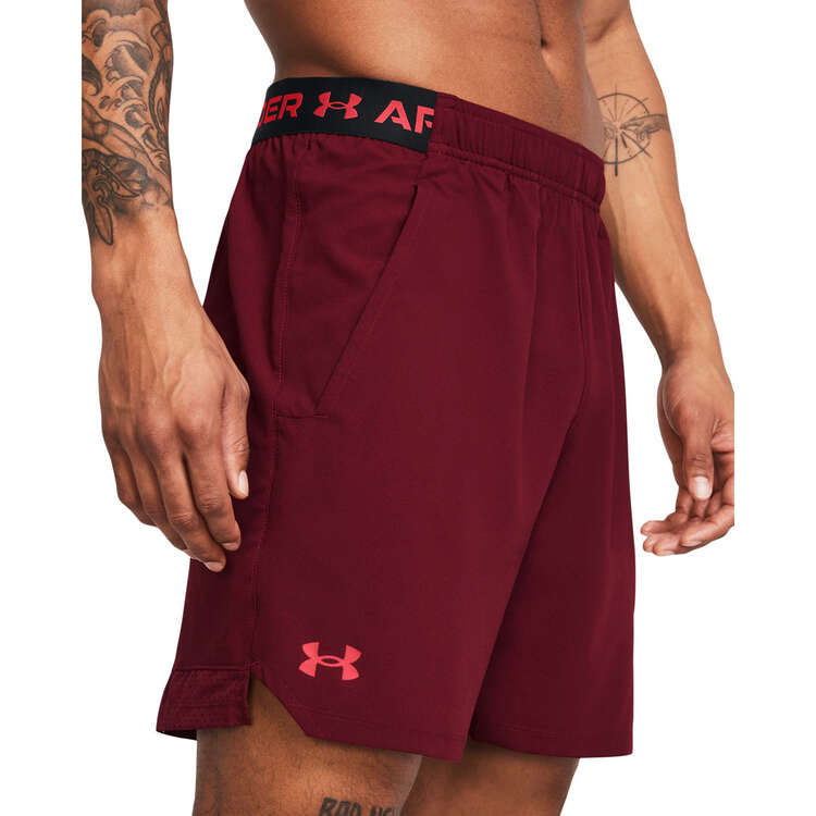 Under Armour Mens UA Vanish Woven 6-inch Shorts, Red, rebel_hi-res