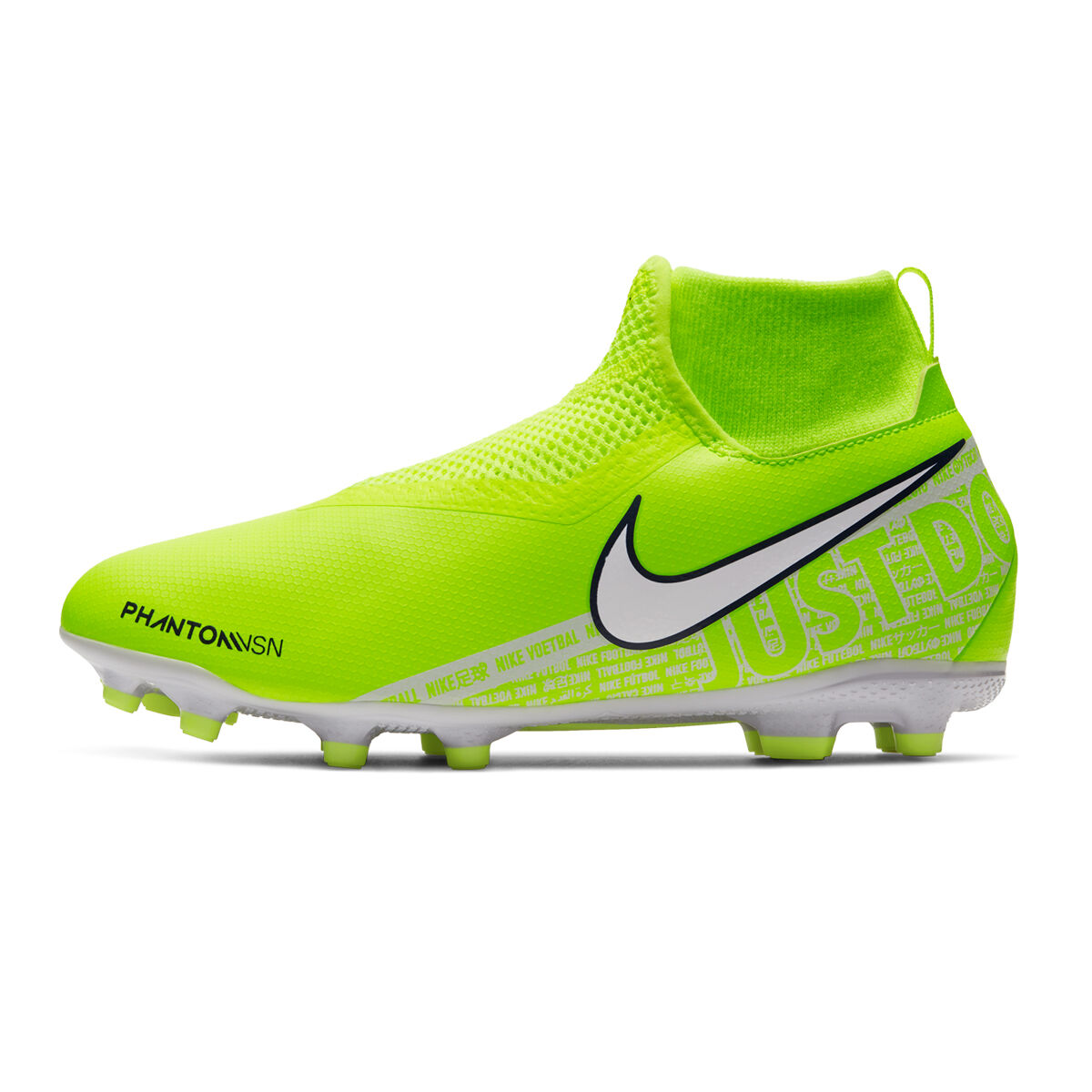green and white boots