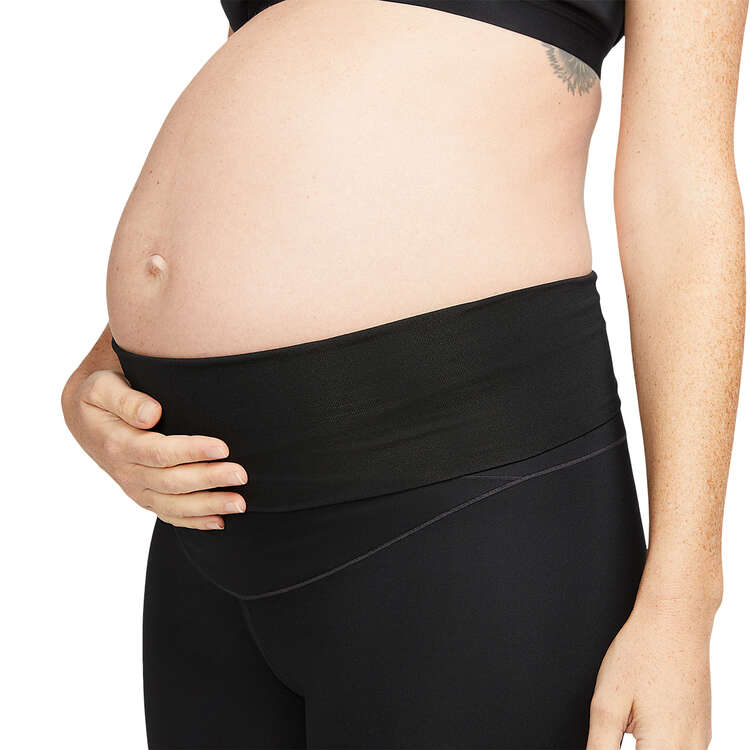 Nike Womens Dri-FIT One Maternity 7 Inch Tights, Black, rebel_hi-res