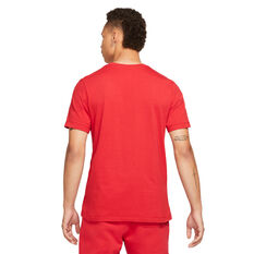 Jordan Mens Jumpman Embroidered Tee Red/Black S, Red/Black, rebel_hi-res
