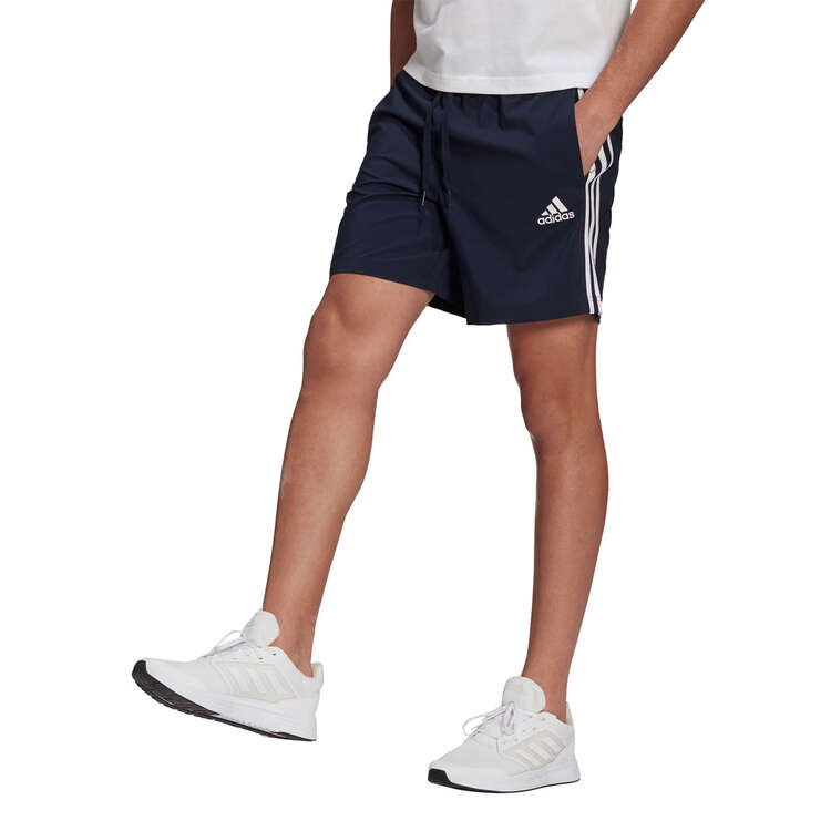 adidas Mens 3-Stripes Chelsea Shorts Navy S, Navy, rebel_hi-res