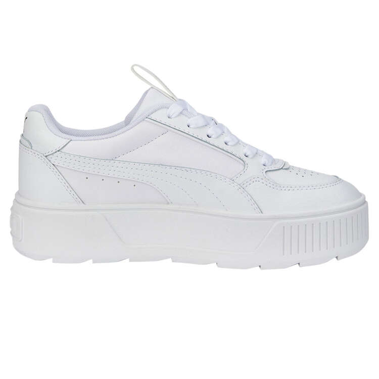 Puma Karmen Rebelle Womens Casual Shoes, White/Black, rebel_hi-res