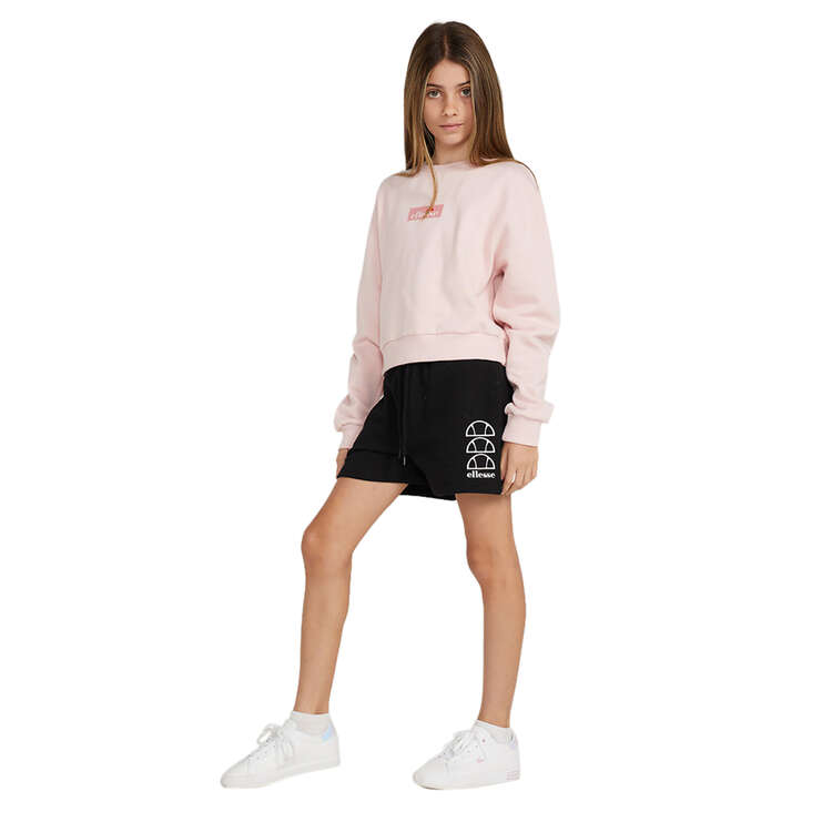 Ellesse Girls Shandrelini Shorts, Black, rebel_hi-res
