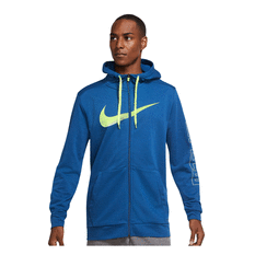 Nike Mens Sports Clash Dri-FIT Full-Zip Training Hoodie Blue S, Blue, rebel_hi-res
