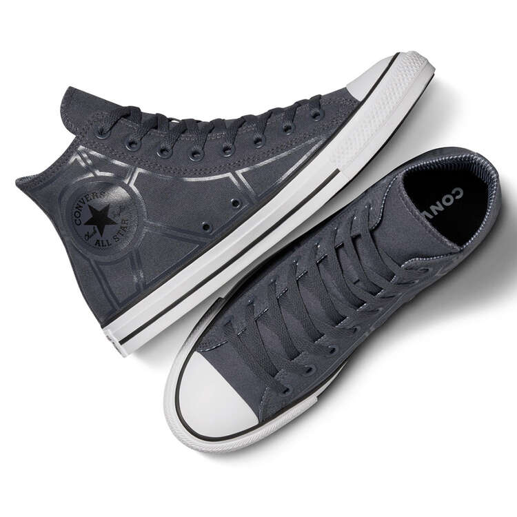 Converse Chuck Taylor All Star High Casual Shoes, Black/Grey, rebel_hi-res