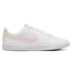 Nike Court Legacy GS Kids Shoes White/Pink US 4, White/Pink, rebel_hi-res