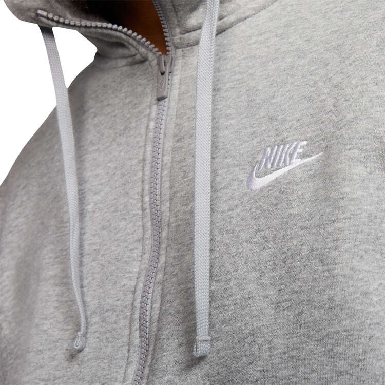 Nike Mens Sportswear Club Fleece Full-Zip Hoodie Darkgrey XXL, Darkgrey, rebel_hi-res