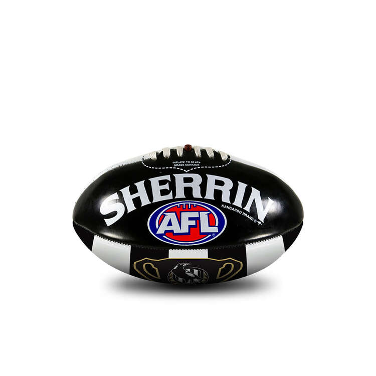 Sherrin Collingwood Magpies AFL Premiers 2023 Super Soft Australian Rules Ball, , rebel_hi-res